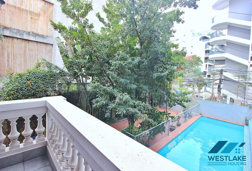 Beautifull house with swimming pool for rent in To Ngoc Van st, Tay Ho