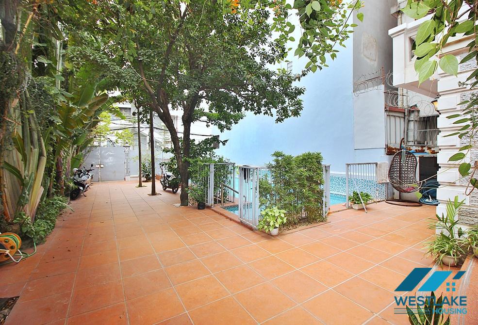 Beautifull house with swimming pool for rent in To Ngoc Van st, Tay Ho