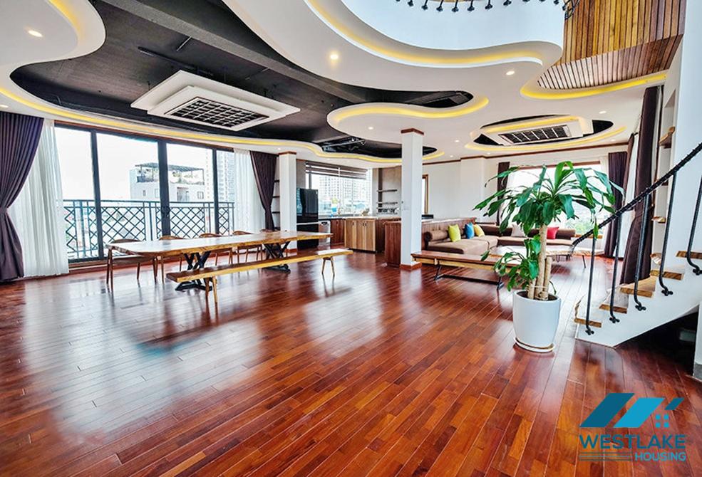 Luxury penhouse with 5 bedrooms for rent in To Ngoc Van st, Tay Ho