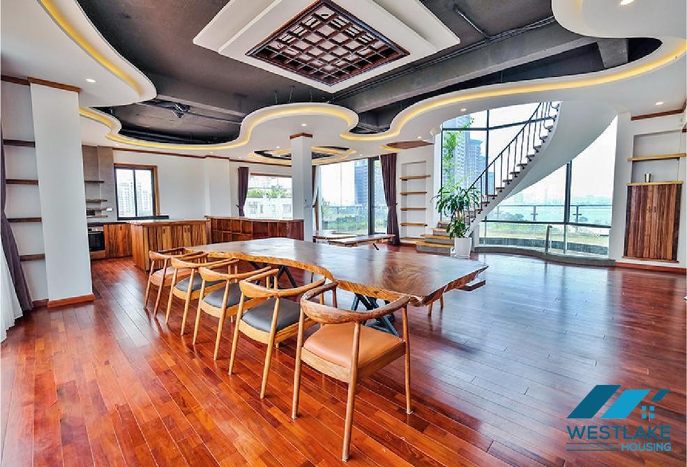 Luxury penhouse with 5 bedrooms for rent in To Ngoc Van st, Tay Ho