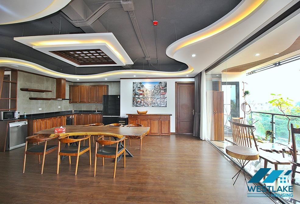 Brand new 4 bedroom apartment with big balcony and lake view in Tay ho, Ha Noi