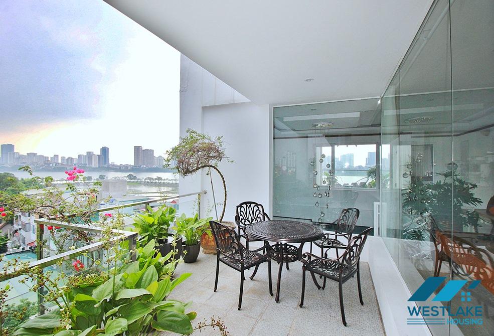 Duplex aprtment on the top floor for rent in To Ngoc Van st, Tay Ho