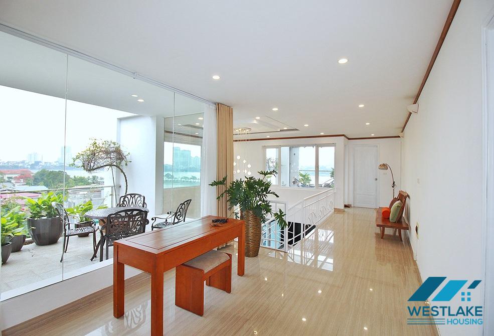 Duplex aprtment on the top floor for rent in To Ngoc Van st, Tay Ho