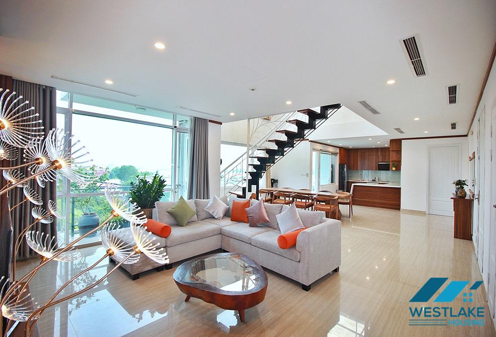 Duplex aprtment on the top floor for rent in To Ngoc Van st, Tay Ho