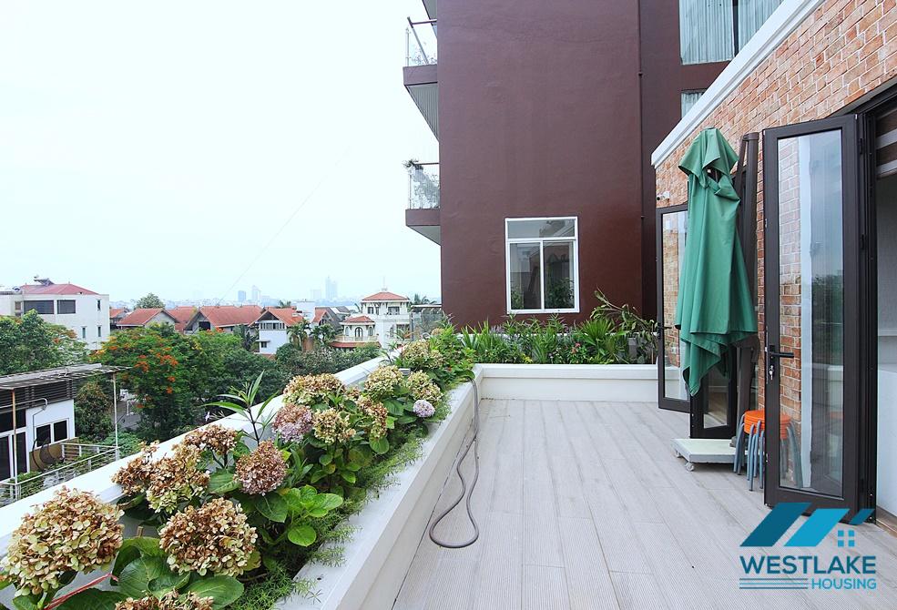 A brilliant 1 bedroom apartment with nice terrace for rent in Tay Ho