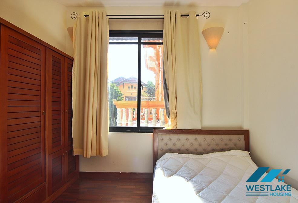 Lake view 02 bedrooms and 01 working room for rent in Quang Khanh st, Tay Ho District