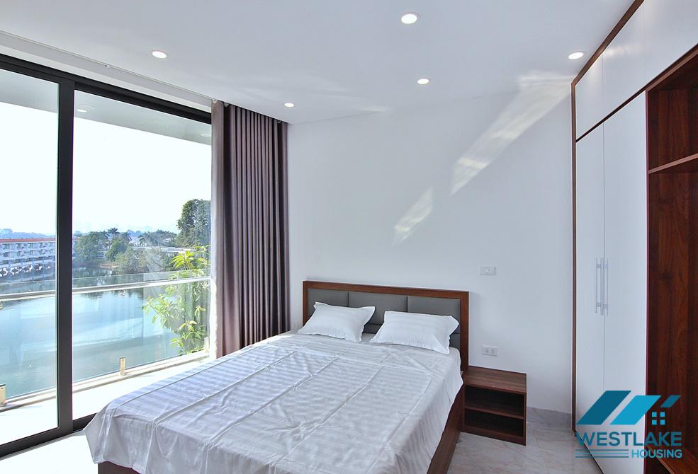 Newly renovated apartment with lake view balcony in Yen Phu, Tay Ho