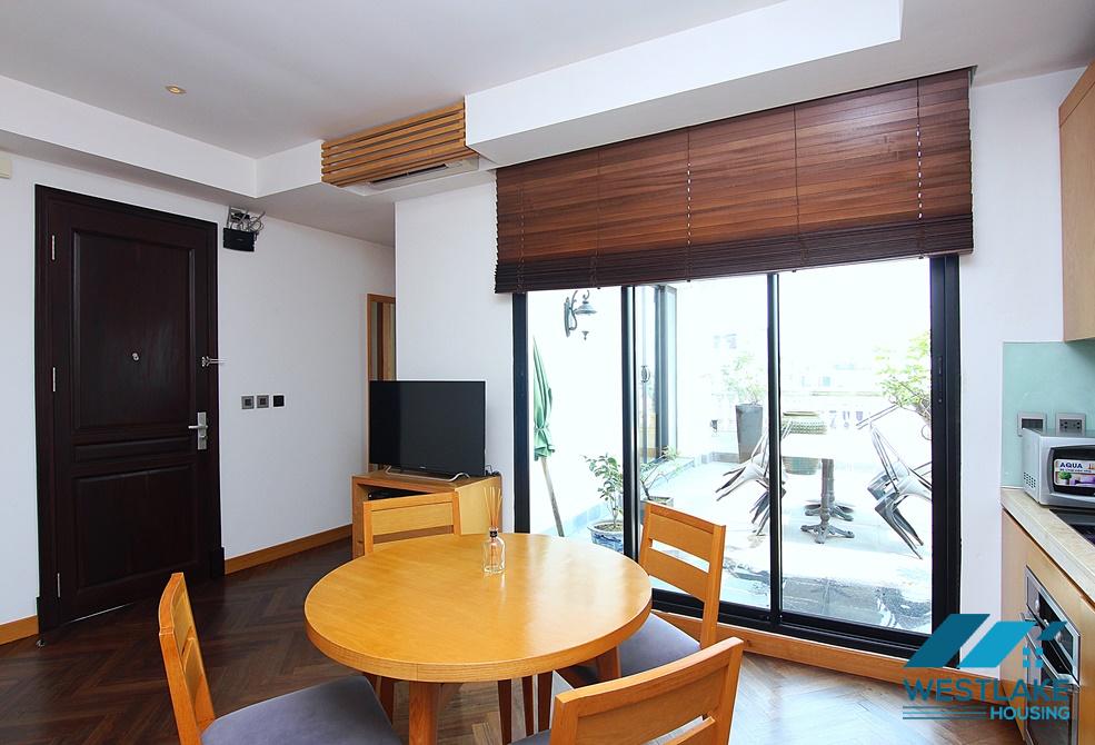 Big balcony 1 bedroom apartment in To ngoc van, Tay ho