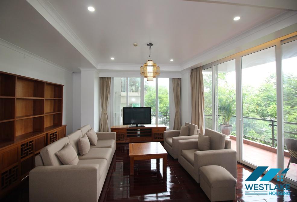  Lake view 03 bedrooms apartment with big balcony for rent in Tay Ho area