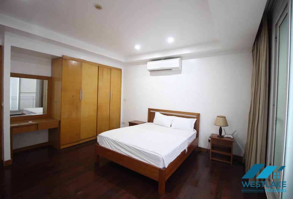 Lake view 03 bedrooms apartment with big balcony for rent in Tay Ho area