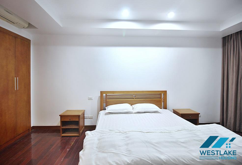 Lake view 03 bedrooms apartment with big balcony for leasing in Tay Ho area