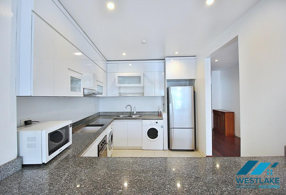 Lake view 03 bedrooms apartment with big balcony for leasing in Tay Ho area