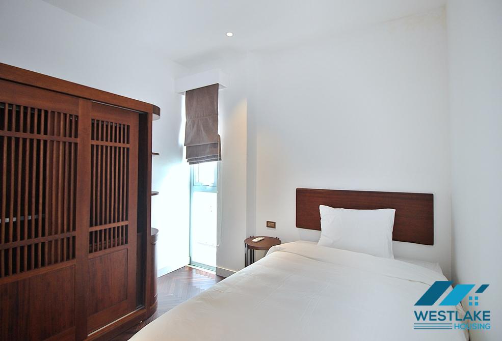 High-end 3 bedrooms apartment with lake view for rent in Dang Thai Mai st, Tay Ho