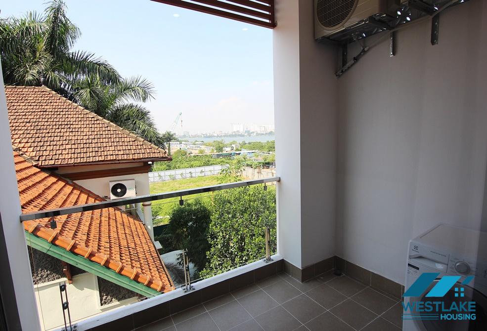 Modern Apartment with nice balcony For Rent in Tay Ho area.