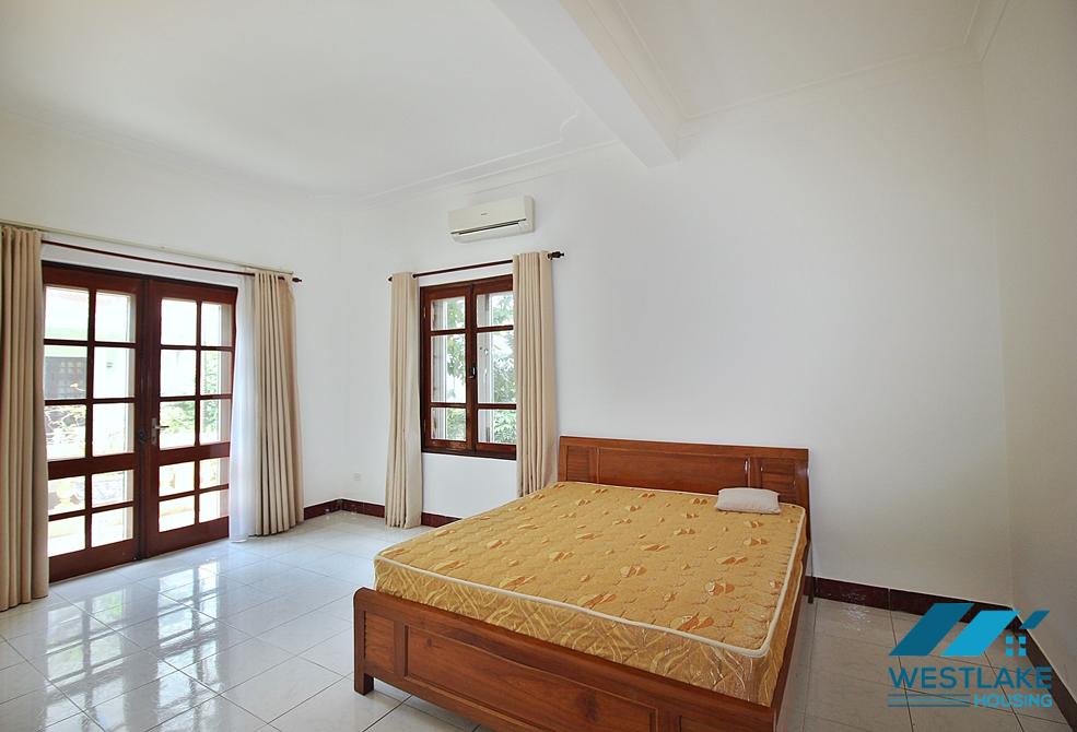 Garden four bedrooms house for rent in To Ngoc Van st, Tay Ho