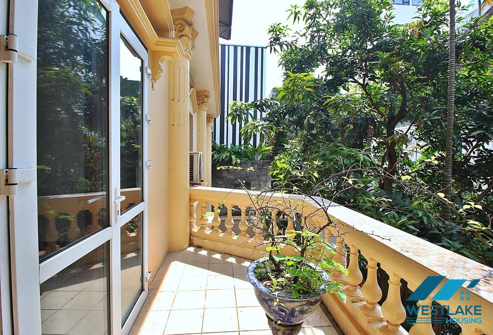 Garden four bedrooms house for rent in To Ngoc Van st, Tay Ho