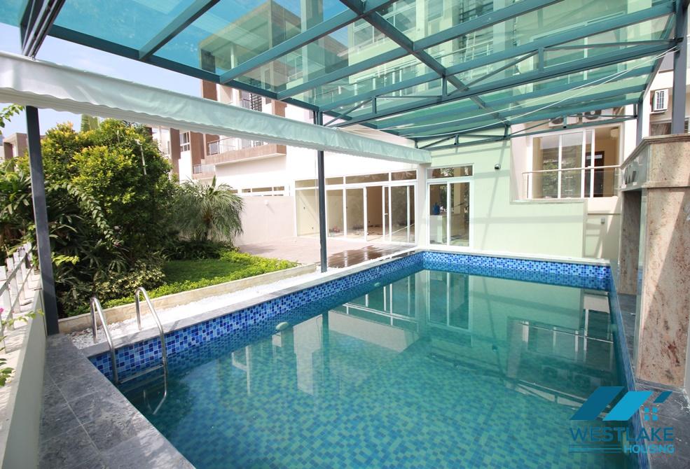 Gorgeous swimming pool villa rental in Ciputra, Ha Noi