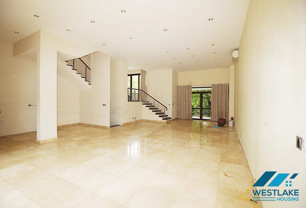 Unfurnished massive villa for rent in Q Block, Ciputra, Ha Noi