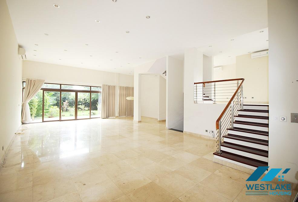 Unfurnished massive villa for rent in Q Block, Ciputra, Ha Noi