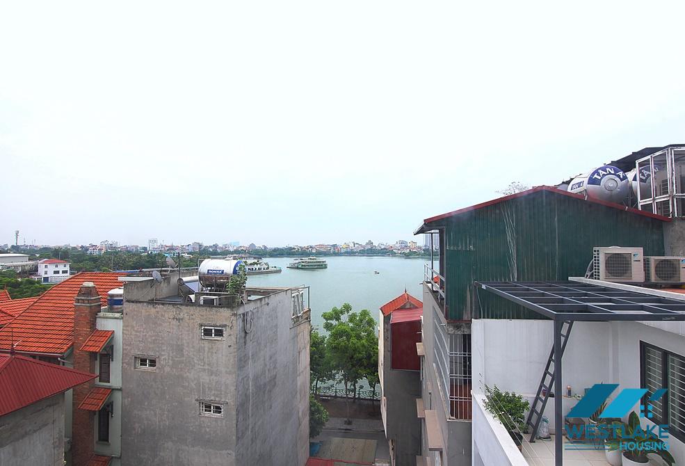 Lake view 1 bedroom apartment for rent in Nhat Chieu, Tay Ho