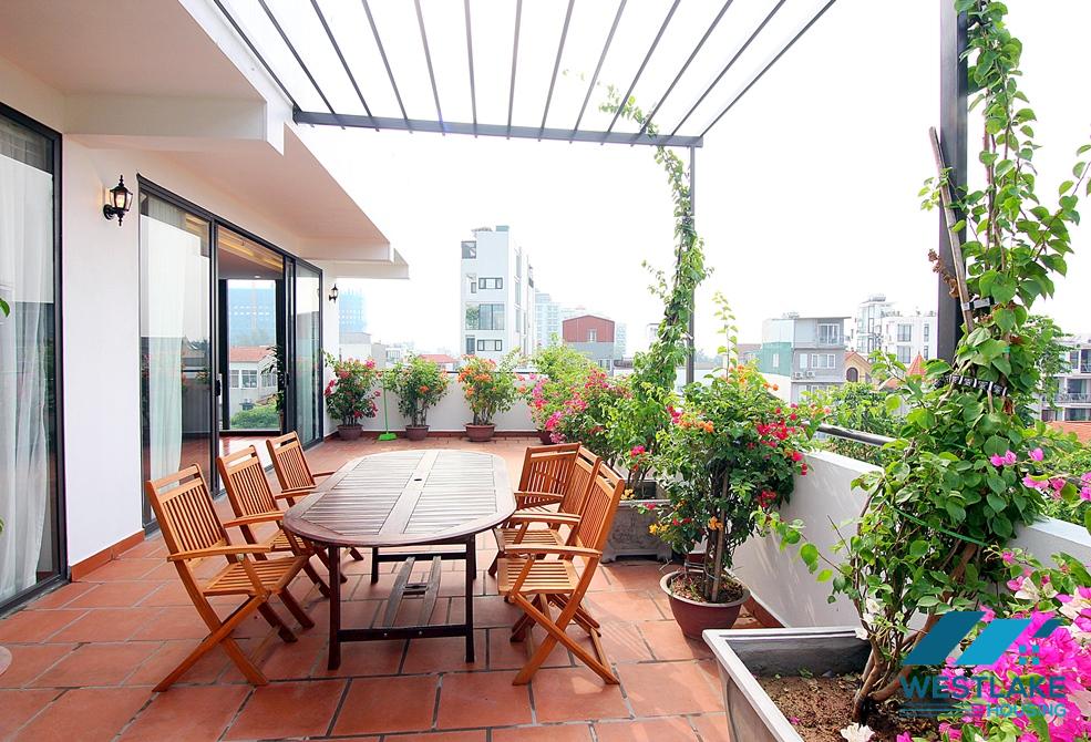 A Luxury and Morden 02 bedrooms apartment with big balcony for rent in Tay Ho area.