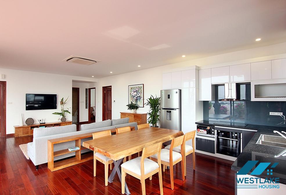 A Luxury and Morden 02 bedrooms apartment with big balcony for rent in Tay Ho area.