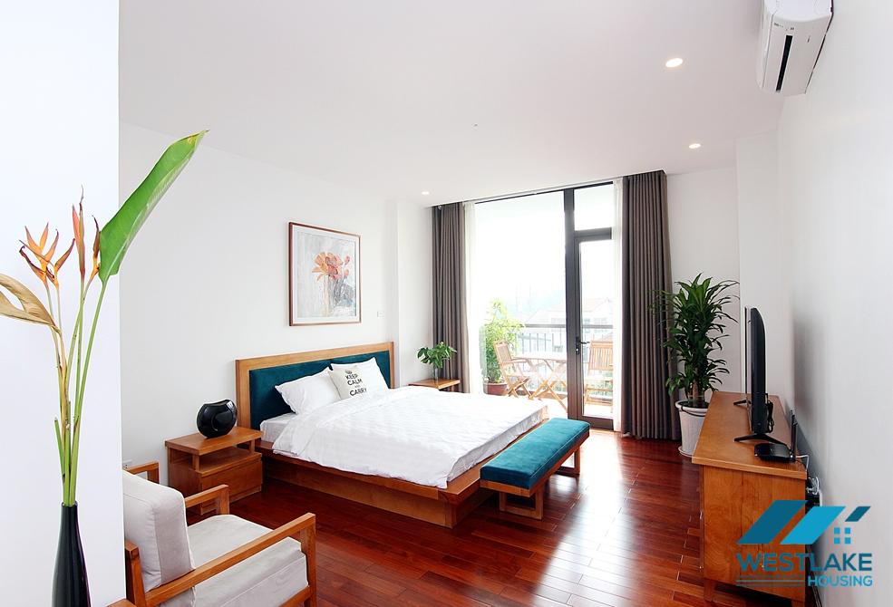 A Luxury and Morden 02 bedrooms apartment with big balcony for rent in Tay Ho area.