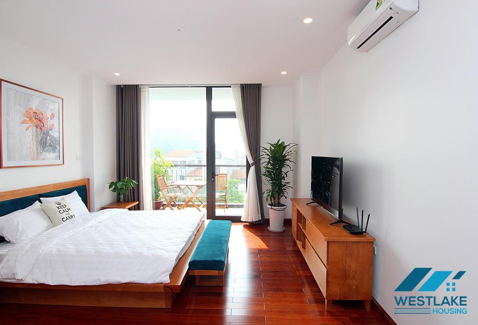 A Luxury and Morden 02 bedrooms apartment with big balcony for rent in Tay Ho area.