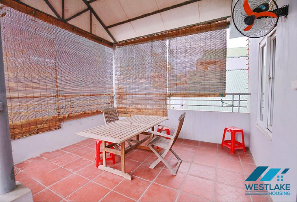 Unfurnished house with front yard for rent in To Ngoc Van street, Tay Ho