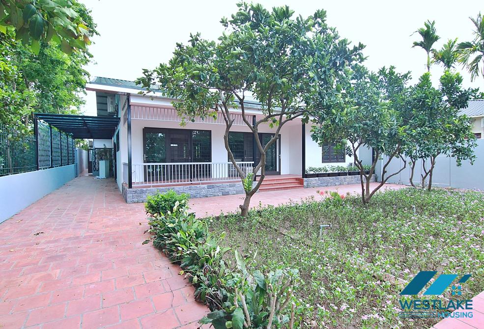 A radiance modern single- story bungalow, 3 bedroom for rent in Tay Ho