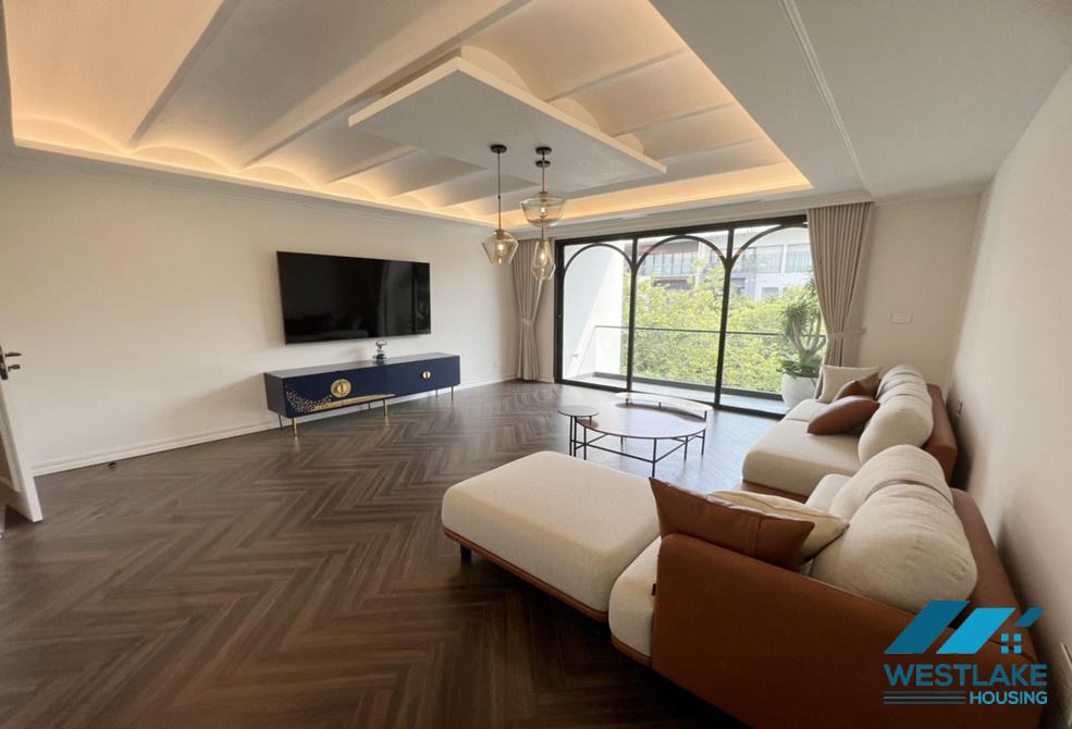 Super luxurious villa with big outside space for rent in Q block, Ciputra area, Tay Ho