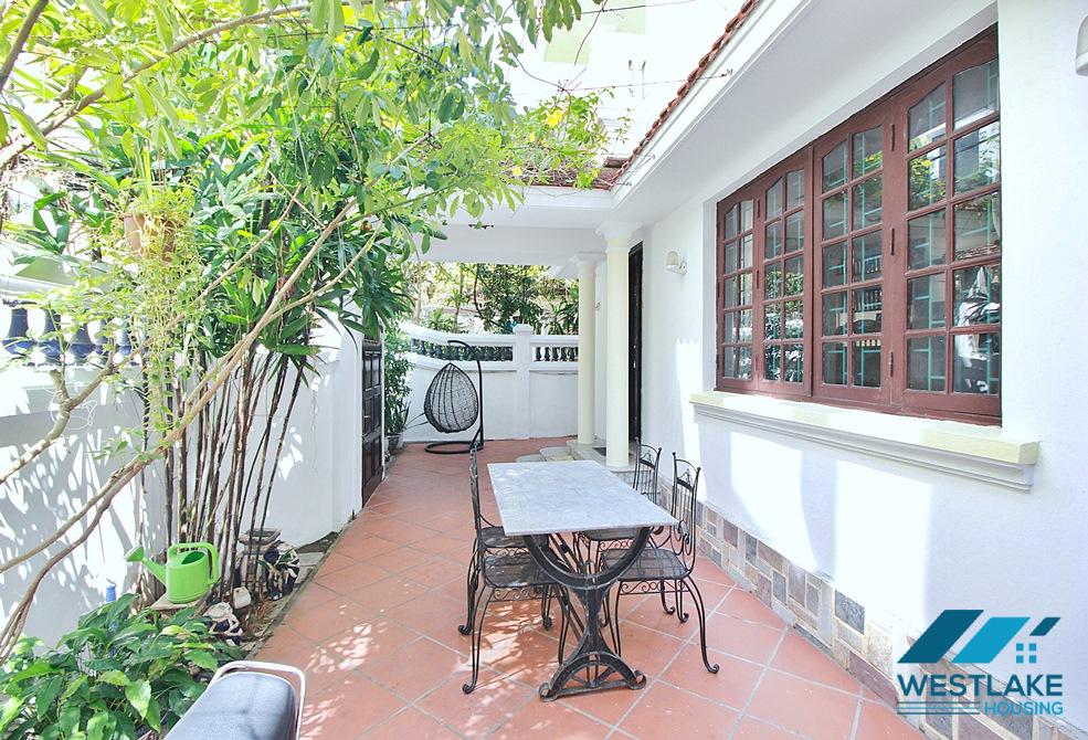 Garden three bedrooms house for rent in Tu Hoa st, Tay Ho