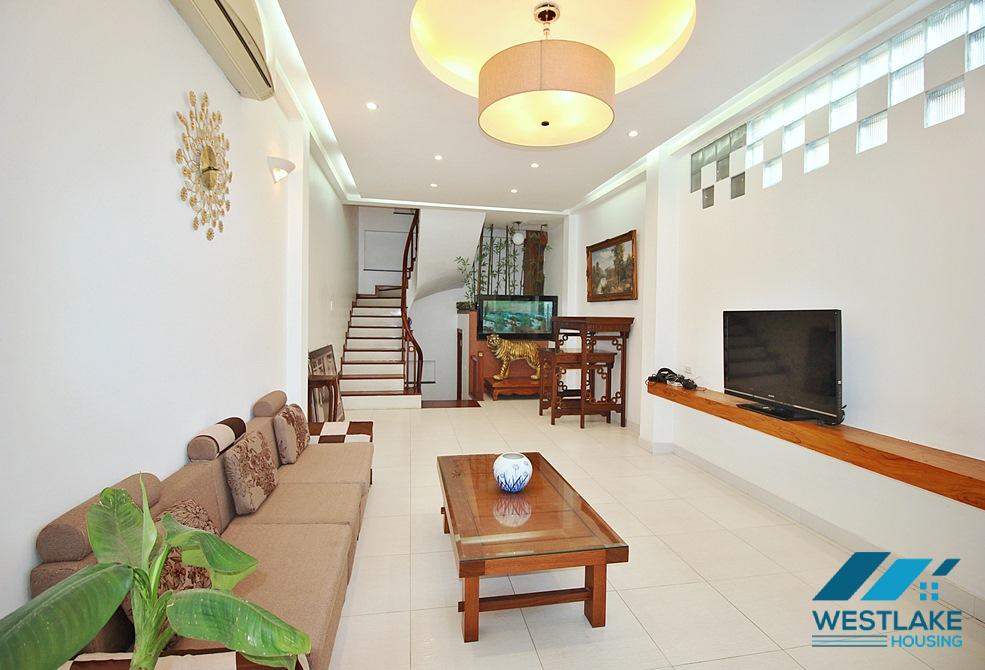 Bright three bedrooms house for rent in Tay Ho, Ha Noi