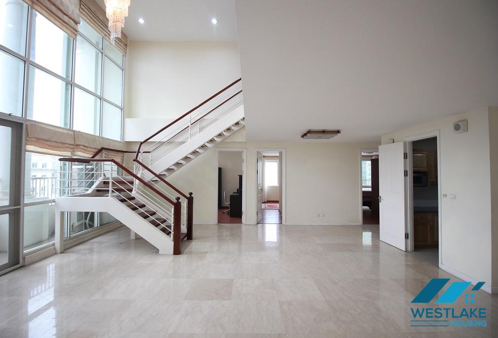 Spacious duplex apartment for rent in P1 Building Ciputra, Ha Noi