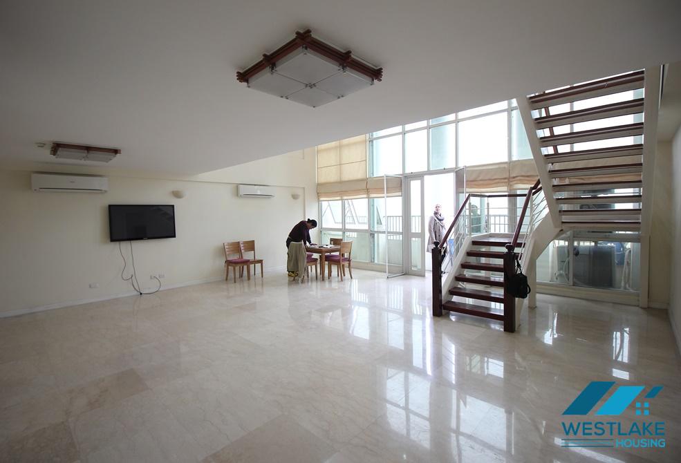 Spacious duplex apartment for rent in P1 Building Ciputra, Ha Noi