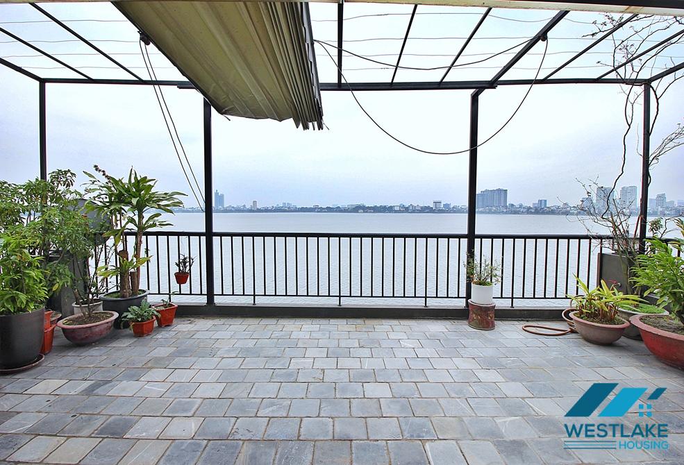 Penthouse apartment for rent with stunning lake view on Quang Khanh, Tay Ho