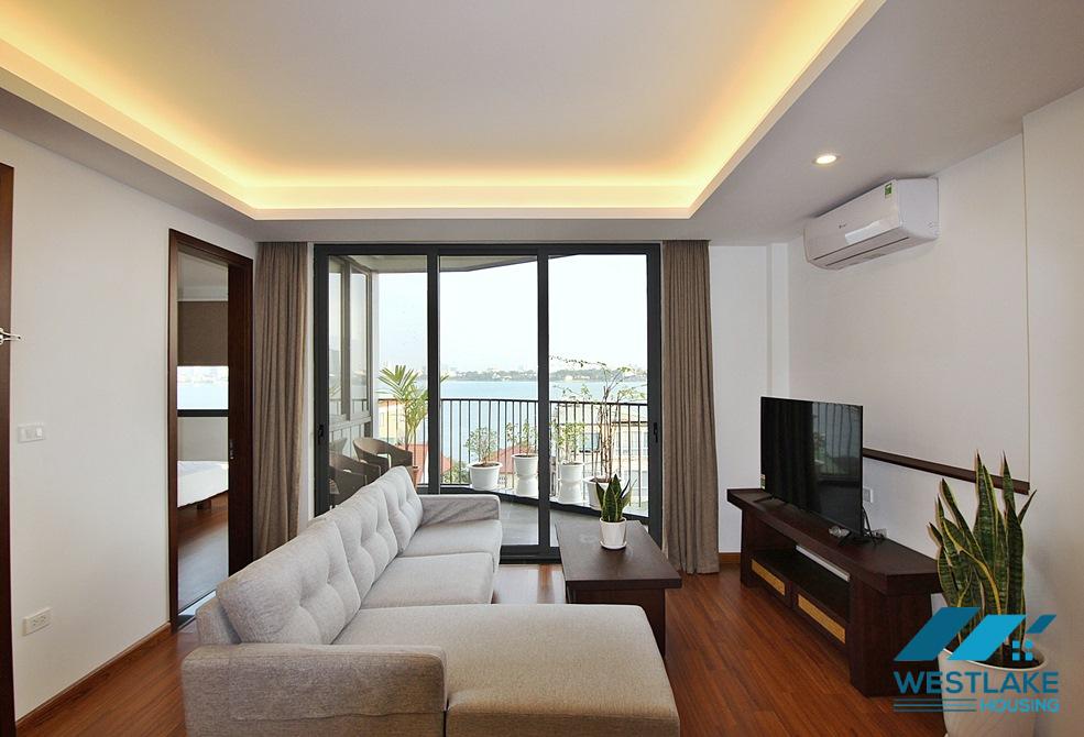 Brand-new, Breaking view, Big balcony and modern design apartment for rent in Tay Ho