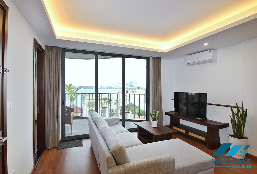 Brand-new, Breaking view, Big balcony and modern design apartment for rent in Tay Ho