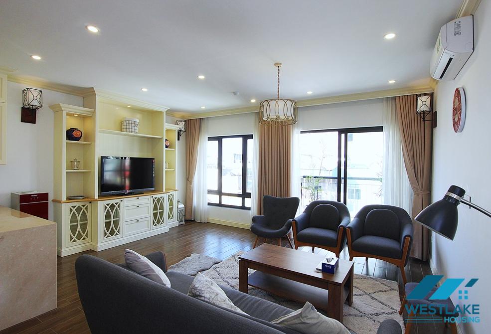 Top floor one bedroom apartment for rent in heart of Tay Ho, Ha Noi