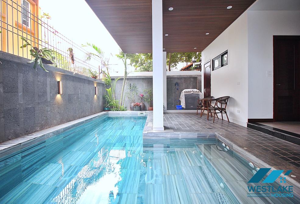 A brand new three bedrooms apartment for lease in Dang Thai Mai st, Tay Ho