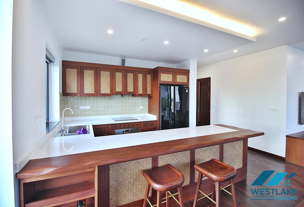 Brand new and Japanese style 3 beds apartment for rent in Dang Thai Mai area, Tay Ho