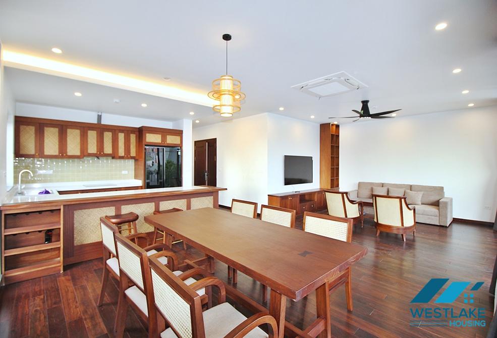 Brand new and Japanese style 3 beds apartment for rent in Dang Thai Mai area, Tay Ho