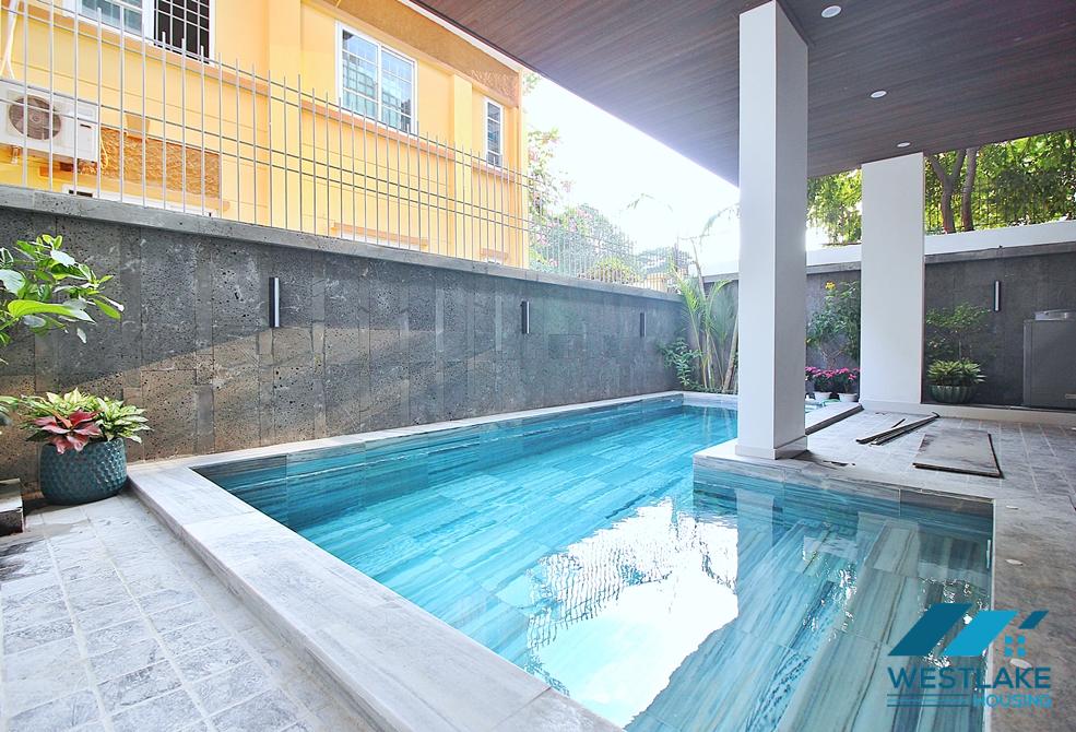 Brand new and Japanese style 3 beds apartment for rent in Dang Thai Mai area, Tay Ho