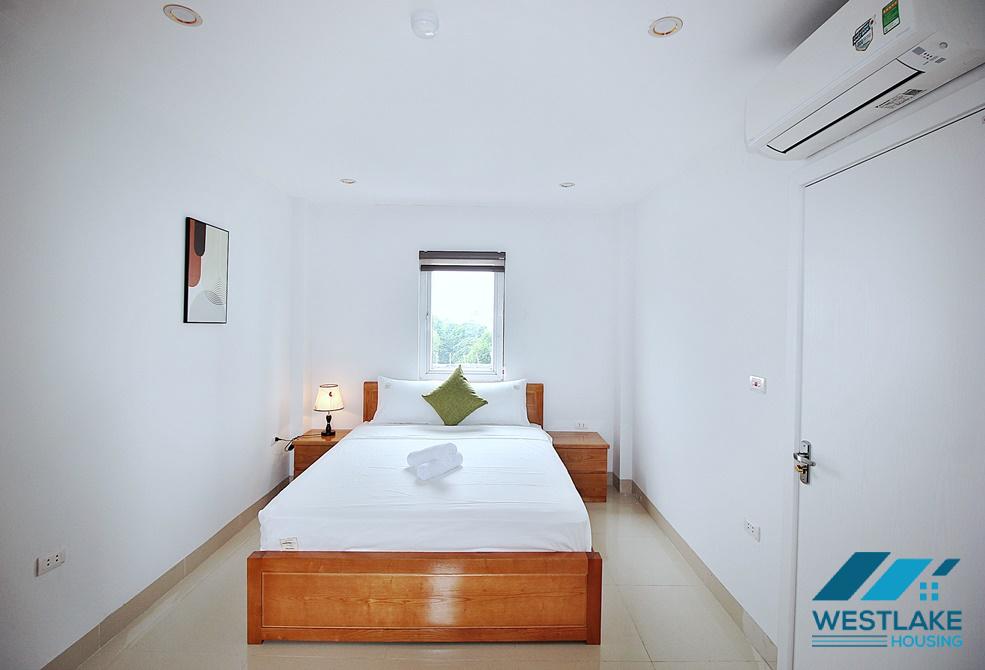 Top floor and lake view one bedroom apartment for rent in Yen Phu st, Tay Ho