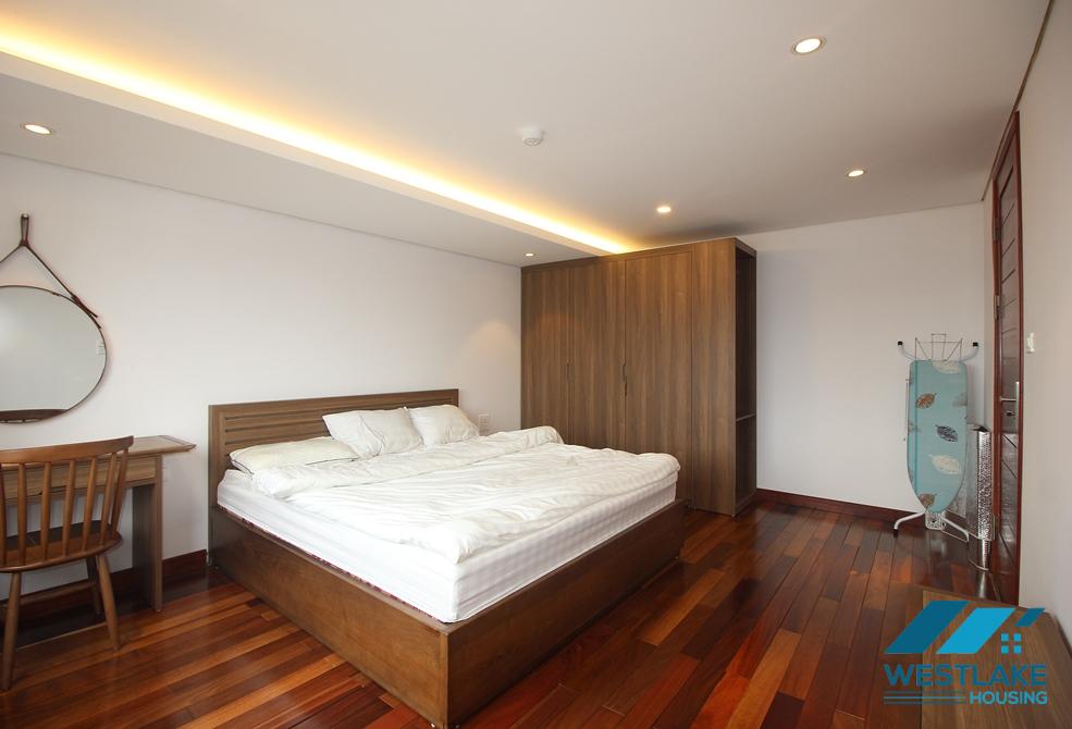 Stunning top floor one bedroom apartment for rent in Yen Phu village