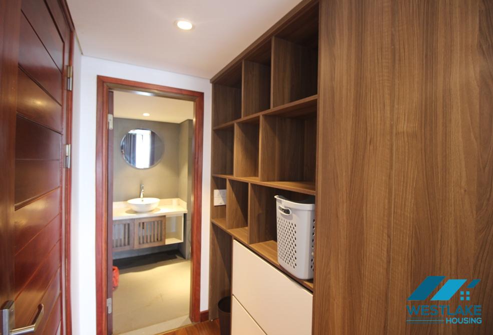 Stunning top floor one bedroom apartment for rent in Yen Phu village