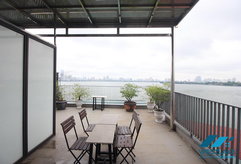 Stunning top floor one bedroom apartment for rent in Yen Phu village