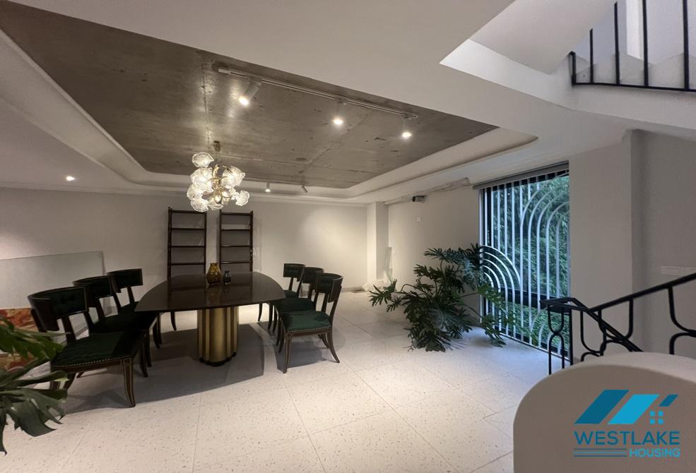 Brand new and modern villa with garden, 3 bedrooms for rent in Ngoc Thuy st, Long Bien