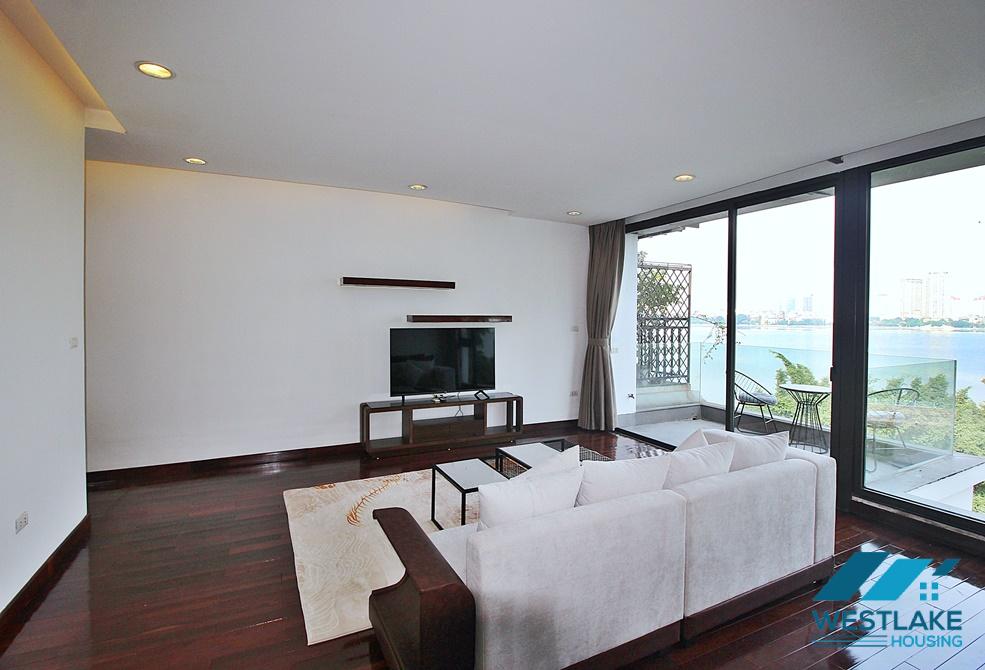 Beautiful lake view 2 bedroom apartment for rent in Tay ho