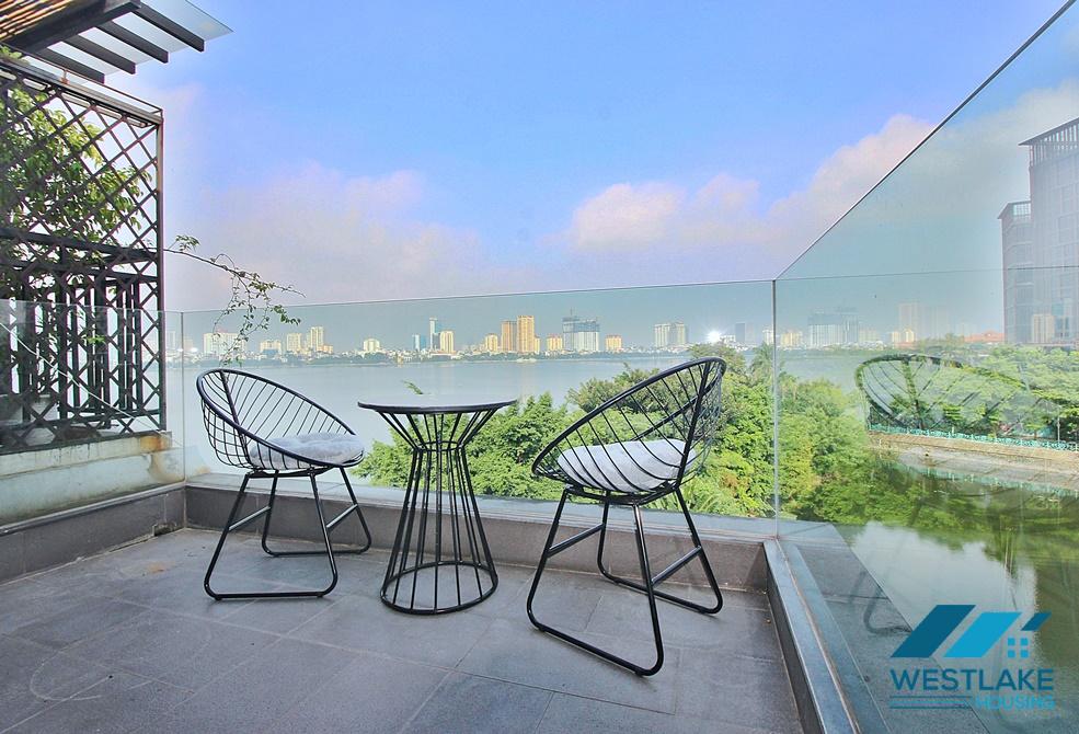 Beautiful lake view 2 bedroom apartment for rent in Tay ho